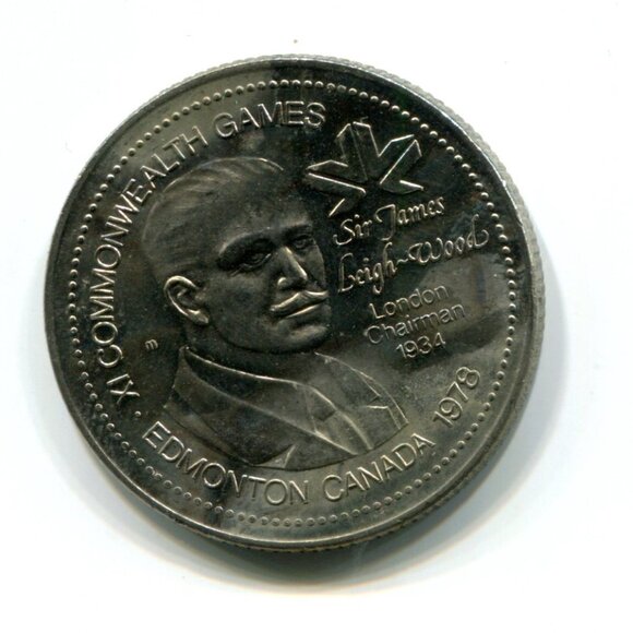 1978 Canada Edmonton Commonwealth Games Phyllis Dewar Medal (b751-1) - Picture 2 of 2